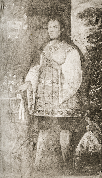 Retrato de un joven noble inca, comienzos del siglo XVIII. Museo Arqueológico del Cusco (Foto Martin Chambi 1946)