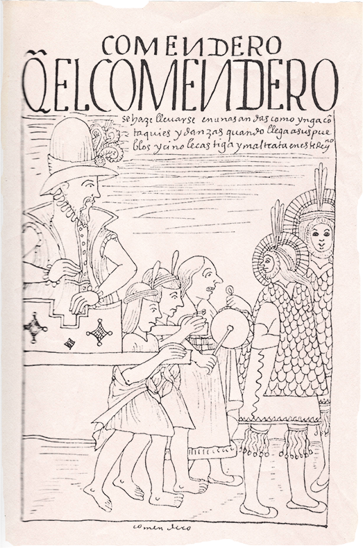 Imagen de La Primera Nueva Crónica y Buen Gobierno, 1615, Don Felipe Guaman Poma de Ayala