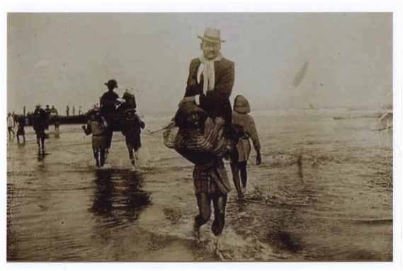 Fotografía tomada por Max Uhle en el río Santa (Ancash), 1890 y 1912.